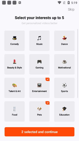 kwai国际版下载2v11.3.50.539803 Android截图0